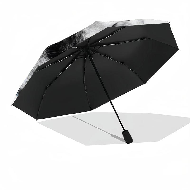 Leo Messi: Iconic Football Legend Automatic Umbrella Compact 8-Rib Design Lightweight All-Season Umbrella for Travel Stylish Accessory