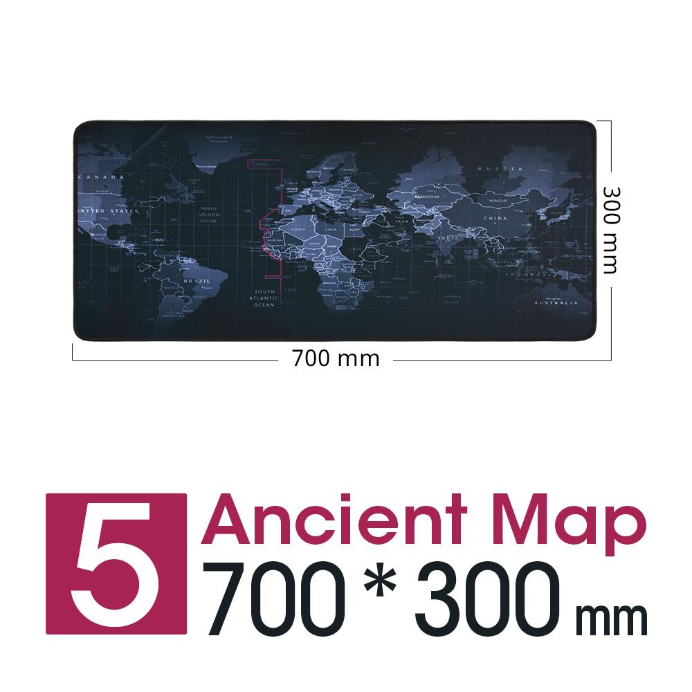 New World Map Speed Locking Edge Large Natural Rubber Mouse Pad Waterproof Game Desk Mousepad Keyboard Mat for Warcraft Dota LOL