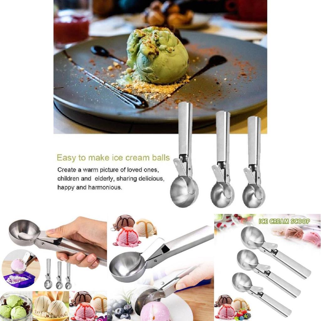 Премиальная ложка для мороженого из нержавеющей стали с удобной ручкой и стильным дизайном для легкого сервирования
