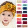 Baby Headband Two Big Flowers Seamless Soft Headdress Newborn Bandana Toddler Head Wrap Band Baby Accessories