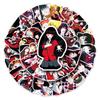 50 аниме-мультяшных наклеек Kakegurui для ноутбука, чемодана или украшения автомобиля