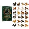 Christmas Pug Cat Horse Corgi Series Acrylic Advent Calendar With 24 Animal Figurines For Festive Decor