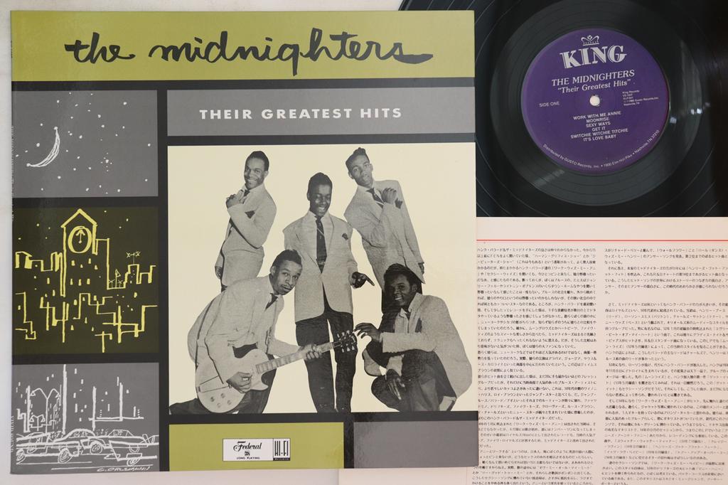 LP Пластинка MIDNIGHTERS - Их Величайшие Хиты VS1037 KING, VIVID SOU Япония Соул/Фанк Б/У