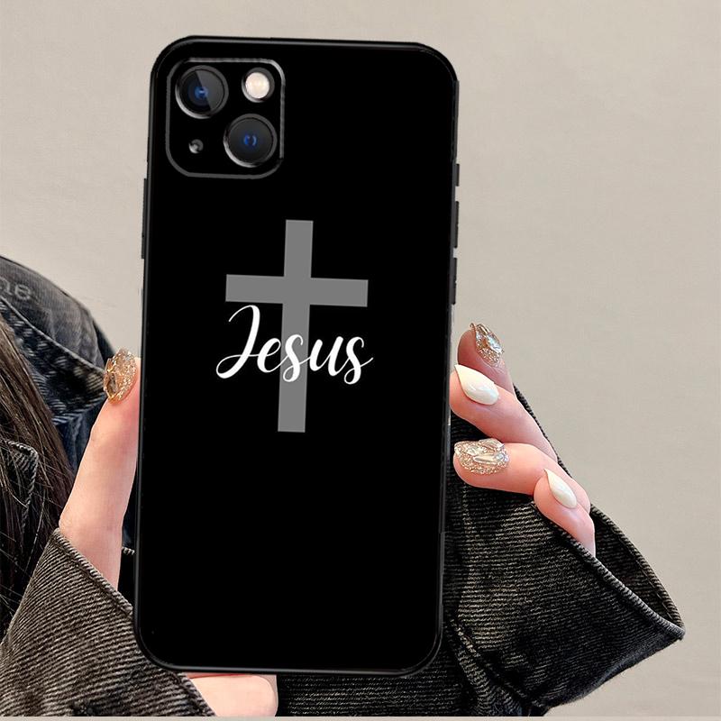 Стих из Христианской Библии Чехол для телефона с изображением Иисуса Для iPhone 17 Pro Max 14 13 12 11 15 16 Pro Max mini 16 Plus 16e 17 Air Cover