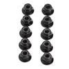 10 Pcs Lock Tire Nut Corrosion Resistant RC Model Car M5 Flange Nut Lock Tire NutBlack