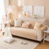 L Shaped Sofa Chaise Cover Lounge Slipcover Non Slip Sectional Sofa Couch Cover Plush Sofa Towel Solid Corner Couch Cover