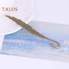2Pcs Feather Bookmark Metal Book Mark Page Reading DIY Gifts Stationery for Home Study School Office