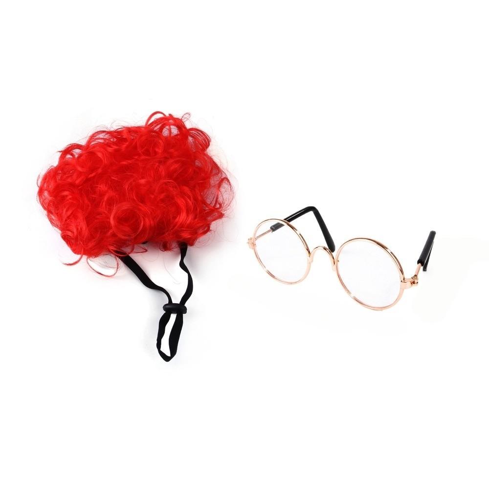 Clown's Hair Kitty Wavy Hair Adjustable Fit Cat Fake Hair Party Play Costume