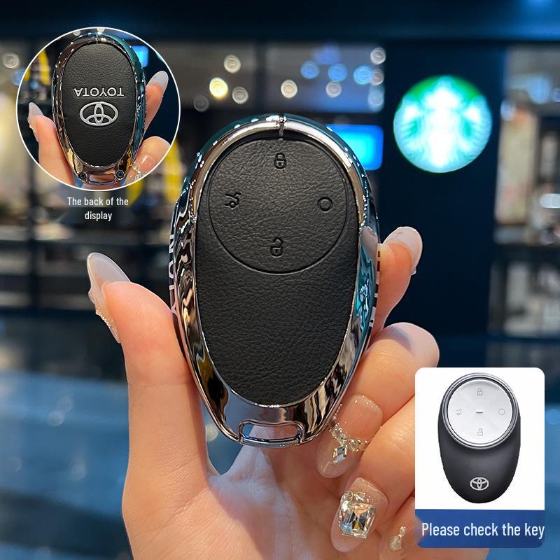 Toyota BZ3X Platinum Key Case with Remote Control Shell for 2025 Models