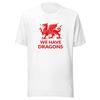 Футболка WREXHAM AFC Красная с логотипом "У НАС ЕСТЬ ДРАКОНЫ" Футбольная лига Мягкая футболка XS-5XL Унисекс