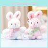 Adorable Plush Rabbit Doll Soft Cute Keychain Perfect Girls Gift For Bags Accessories