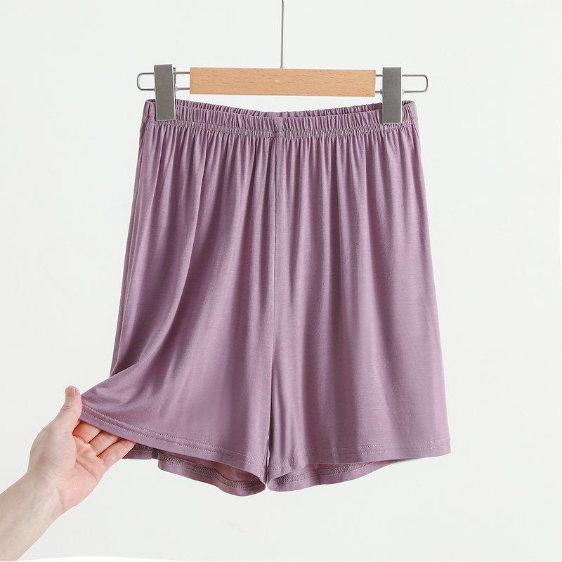 Модальные шорты Wide Leg, однотонные летние женские шорты выше колена, большие размеры, свободные спальные шорты
