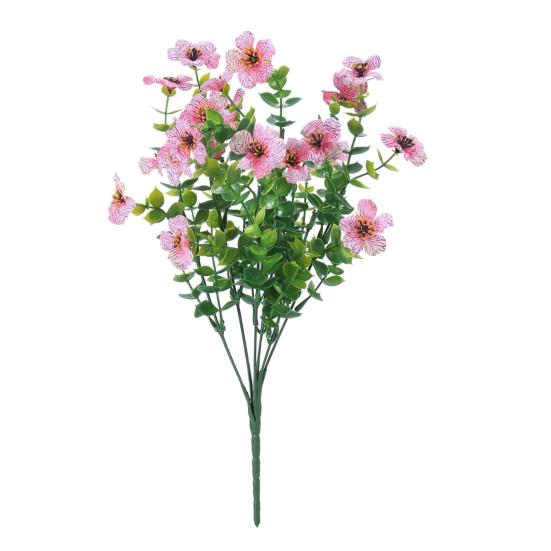 Искусственный фиолетовый цветок Реалистичная поддельная цветочная ветка Дом Офис Свадебная вечеринка Настольное украшение В помещении На улице Искусственные цветущие растения Декор