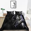 2023 New Style Comforter Cover Set Cool Duvet Covers Highend 3D Wolf Printed Polyester Bedding Cover Set Fashionable Bedclothes