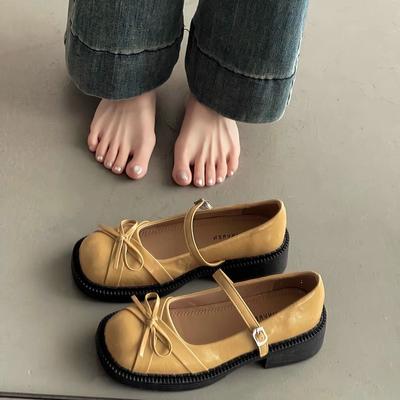 Сказочный стиль французские туфли-лодочки ретро бант туфли Мэри Джейн женские весенние новые маленькие ароматные стиль нежный темперамент высокие каблуки