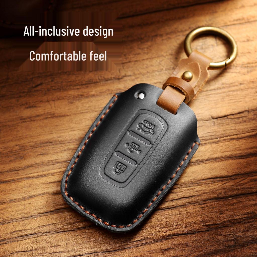 Чехол для ключа из натуральной кожи для Kia Carnival, Sportage, K3, Sorento, Pegas и Elantra