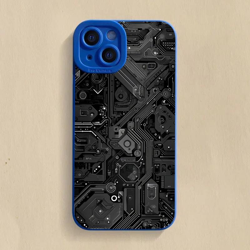 Креативный чехол для телефона с рисунком печатной платы для Xiaomi Redmi Note 14 13 12 11 Pro Plus 5G 12S 11S 10S Redmi 13C 12C Силиконовая крышка