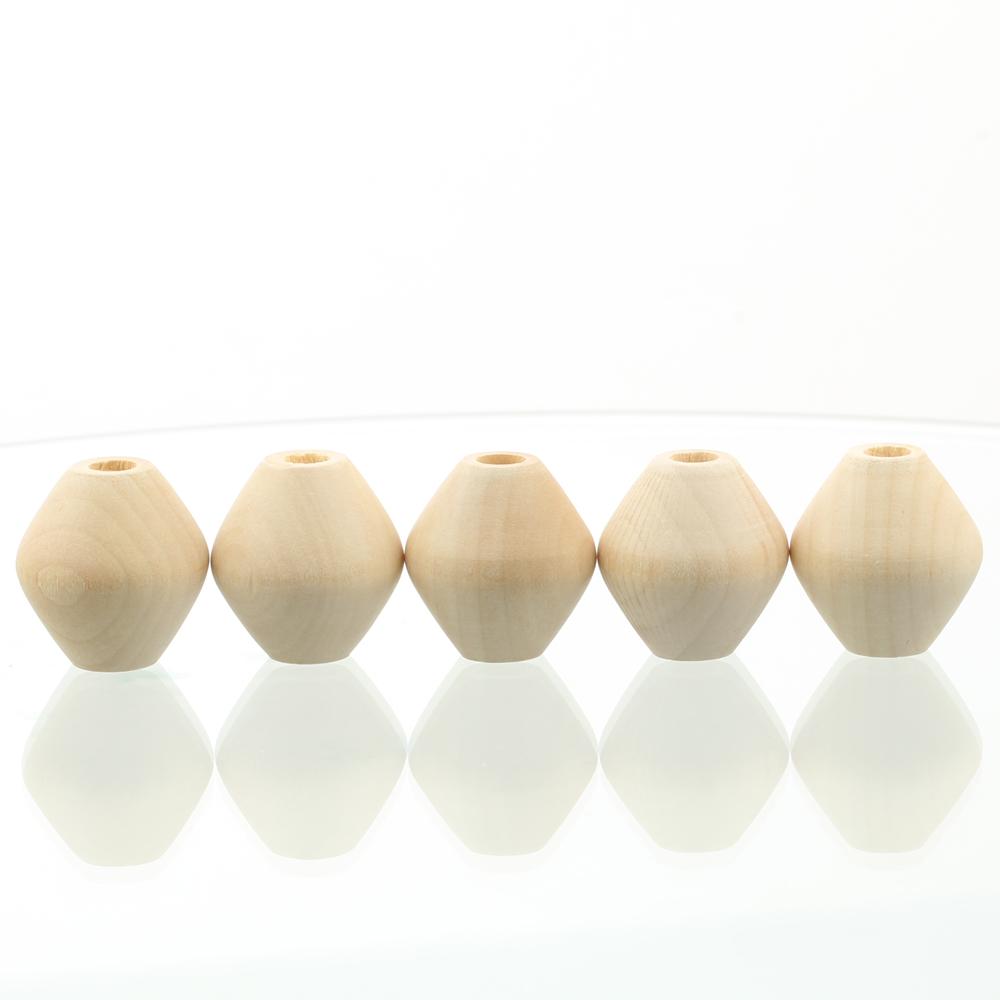 15 шт. Большие бусины в форме бикона 30x28 мм из натурального дерева, с большим отверстием, для рукоделия, для поделок, для изготовления ювелирных изделий