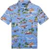 Polo Polo Bear Стандартный крой Серия Surf Льняно-хлопковая смесь Мужские топы Рубашка поло Небесно-голубой 710966450-001