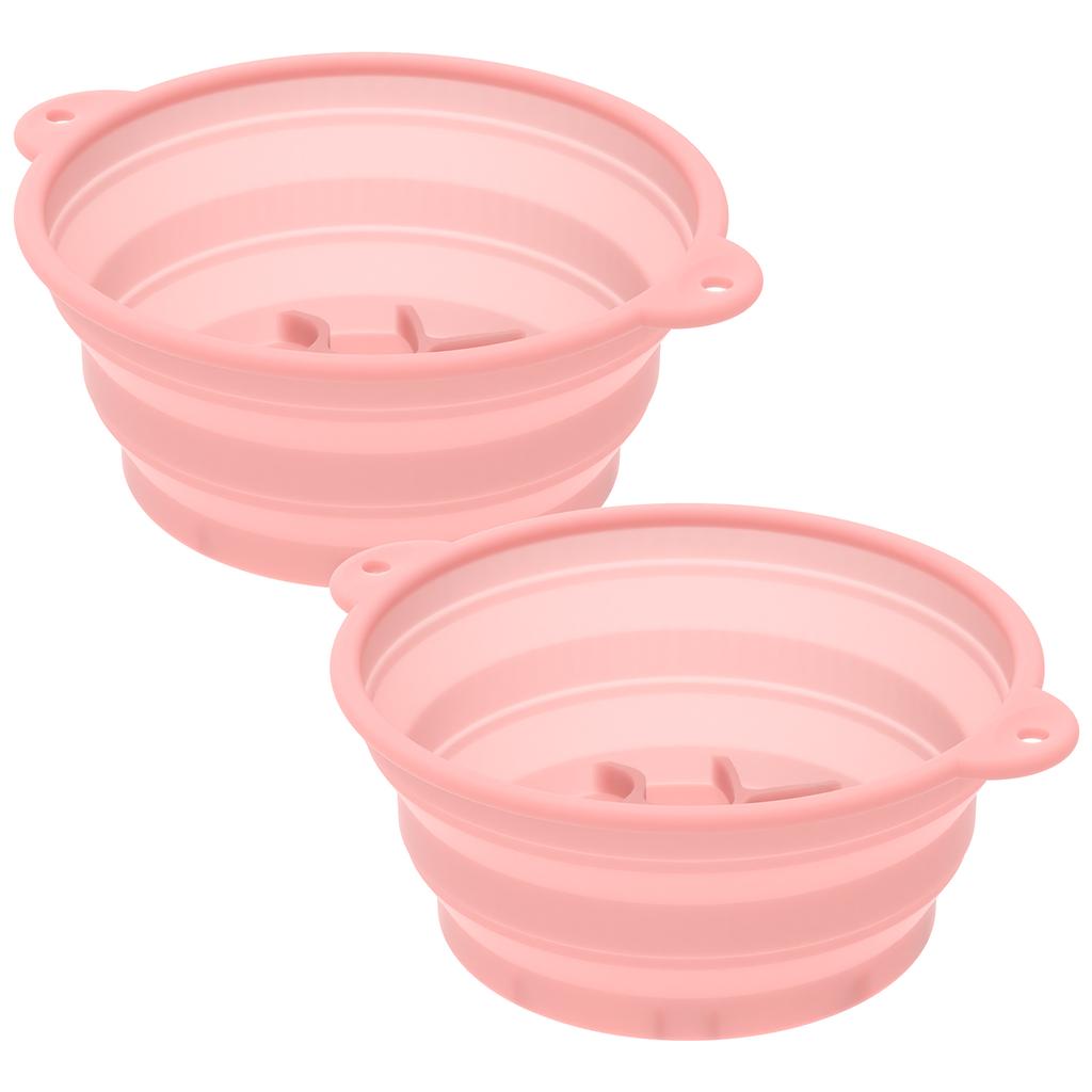 2 шт. Силиконовая миска для льда для лица, складная ледяная ванна, умывальник для лица со встроенным подносом, портативный умывальник для дома, путешествий