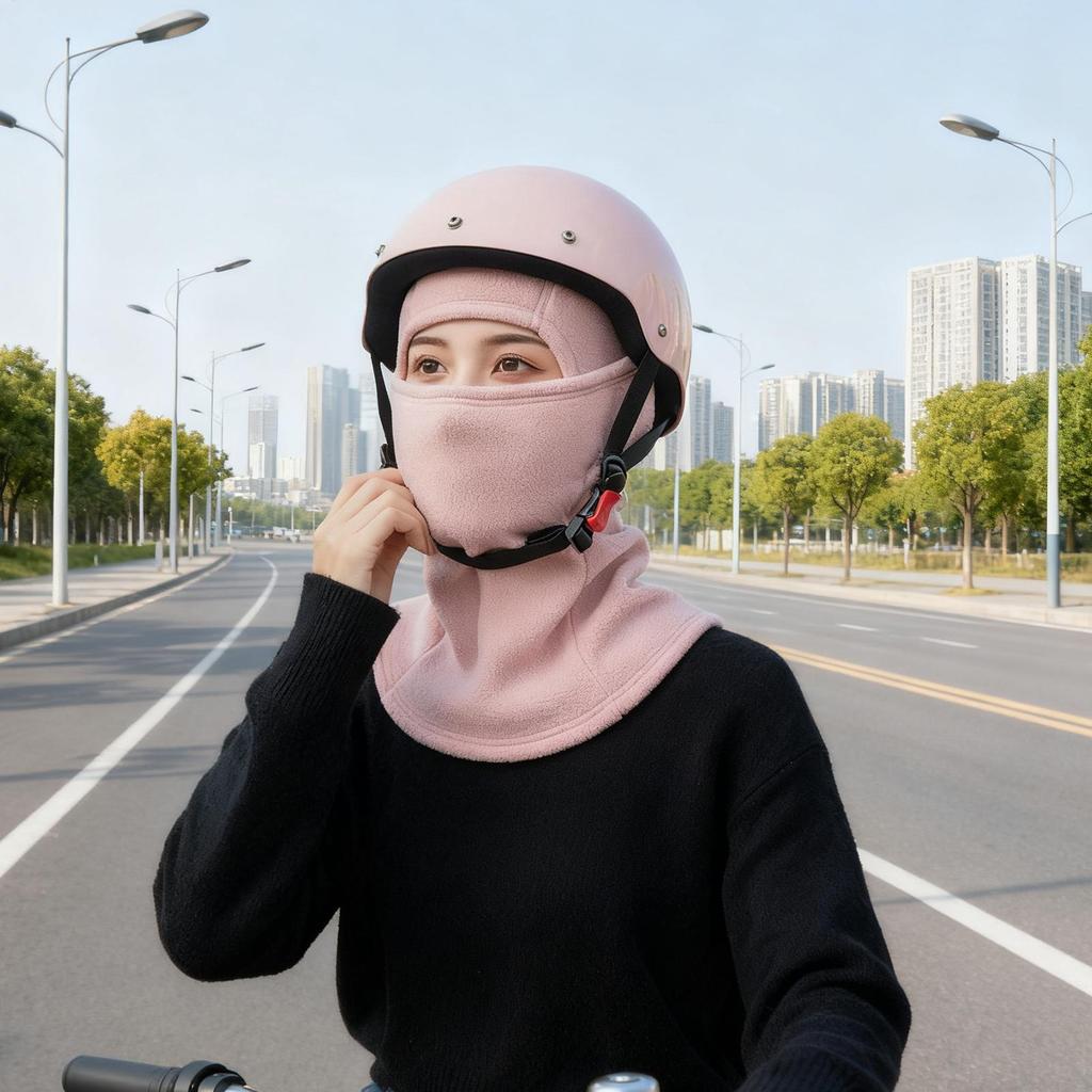 Шапка-бини для холодной погоды, для велоспорта, грелка для шеи, флисовая, термомаска для лица для сноубординга, работы, пеших прогулок, поездок на работу, катания, путешествий