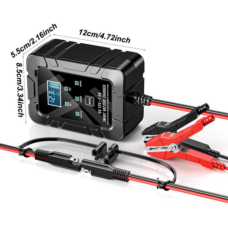 Зарядное устройство для аккумулятора мотоцикла 1,5 А, зарядное устройство для мотоцикла, портативное зарядное устройство для мотоцикла ATV