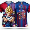Summer 2026 Dragon Ball Retro Fitness T-shirt Men's Oversized 3D Printed Short-sleeved Family Unisex Children's Sports Shirt Y2k