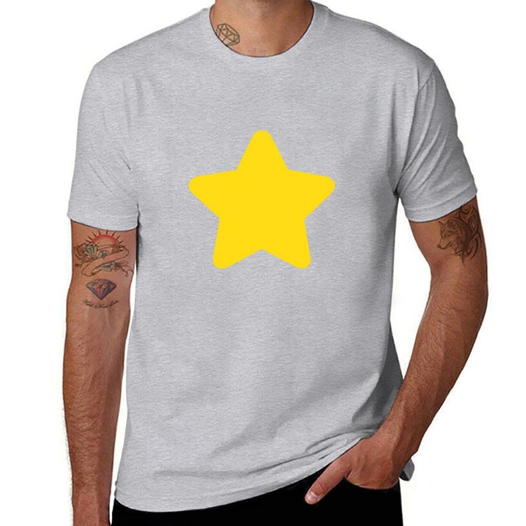 Футболки Steven Universe Star для мальчиков, белые, винтажные мужские футболки