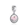 2022 Новый круглый кулон персиковый краб карта медсестры Diy Fit модные подвески браслет ювелирные изделия из серебра 925 пробы женские аксессуары