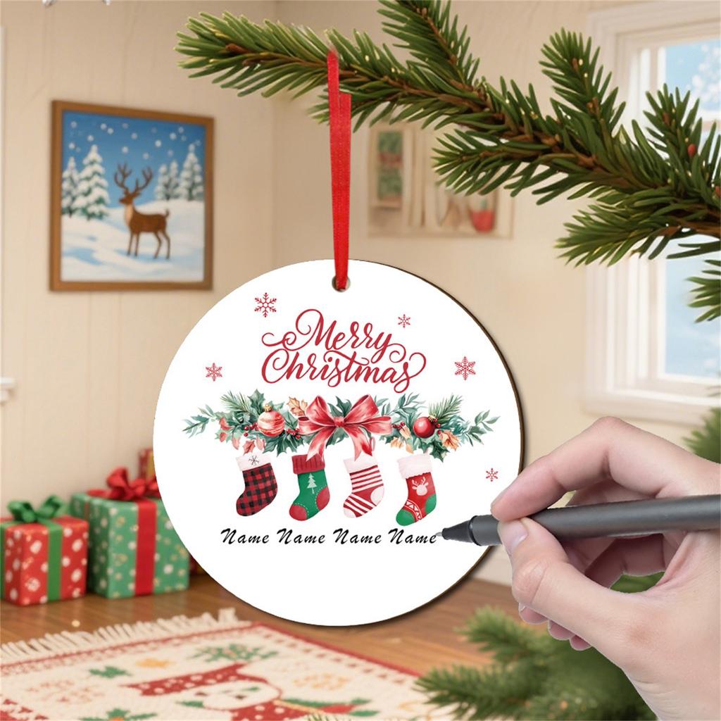 Подарочный Чулок Украшение Сувенир Деревянный Рождественский Подвесок