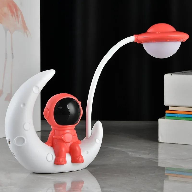 Novelty Lamp Rechargeable LED Night Light Moon USB Desk Lamp For Home Study Bedroom Room Decoration LED Table Reading Lamp Gift