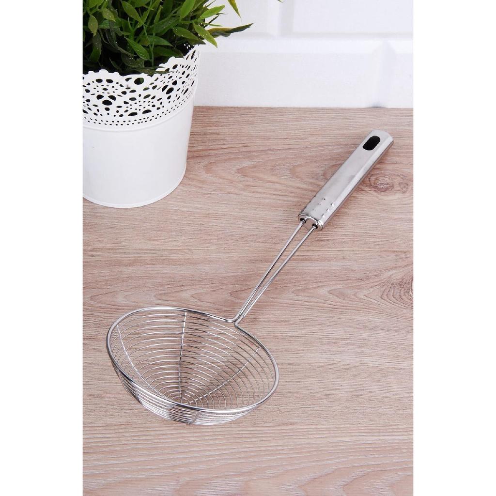 Metal Boiling Frying Oil Skimmer Presentation Service Skimmer Luxury Fat Skimmer