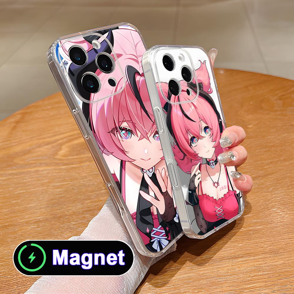 Zenless Zone Zero Aria Clear TPU Magsafe Mobile Phone Case for iPhone 17 16 15 14 13 12 11 Air Pro Max Plus Mini Colorful Cover