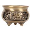 Brass Incense Burner Rustproof Decorative Metal Incense Burner Holder with Incense Stick Holder