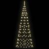 LED Christmas Tree with 390 Warm White LEDs 250 cm Iron