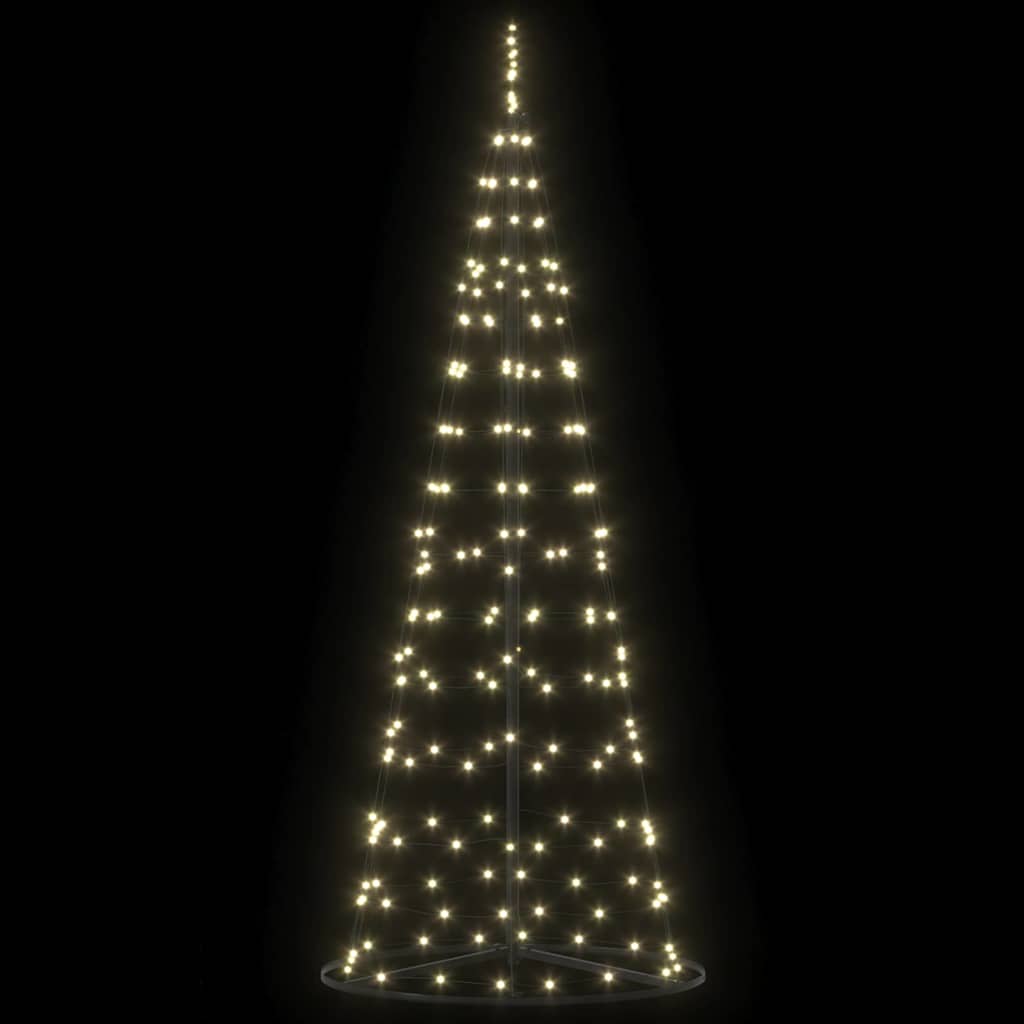 LED Christmas Tree with 390 Warm White LEDs 250 cm Iron