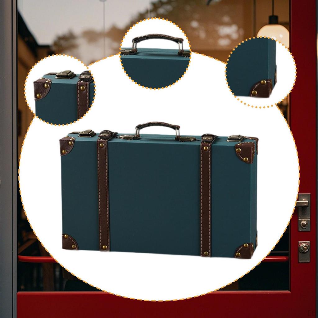 Антикварный чемодан декоративная коробка для хранения украшения старомодные сундуки чемодан
