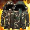 Autumn and Winter Camouflage Coats, Outdoor Cold and Waterproof Military Cotton Coats, Warm Cotton Coats, Thickened Workwear, Camouflage Cotton Coats