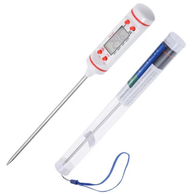 Household Electronic Digital Food Thermometer for Cake Candy Fry BBQ Food Meat Temperature Baking Thermometers with Long Probe