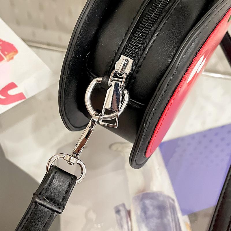 Kawaii Мода Сумка-клатч в форме вишни Женская Маленькая Вместимость Водонепроницаемая Красный Фрукт Сумки через плечо для женщин Креативная ПУ Сумка-кошелек на плечо