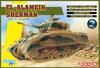 Dragon Scale World War II British Army El Alamein Sherman with Magic Truck Plastic Model Kit DR6617 1/35
