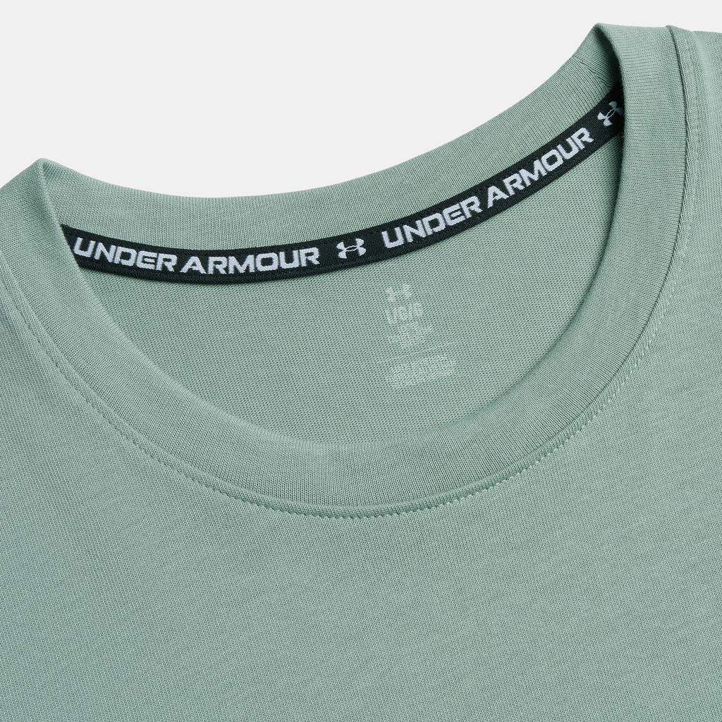 Under Armour Мужская футболка с коротким рукавом, свободного кроя, из дышащей, мягкой, комфортной ткани, плотный материал. Цвет: Лаймово-зеленый 6011124-348