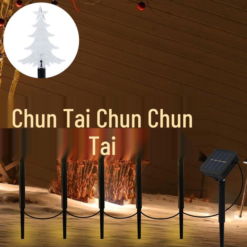 Светодиодные садовые светильники в виде рождественской звезды и снежинки на солнечной батарее