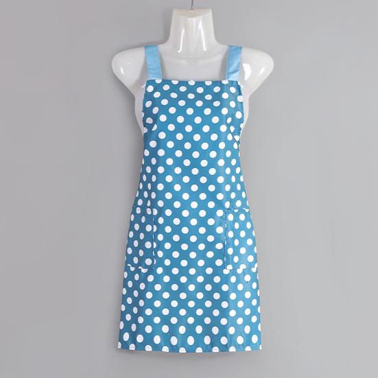 Кухонный фартук с двойными карманами на спине, маслостойкий полиэстер, хлопок, полосатый узор, водонепроницаемый фартук для мужчин и женщин