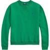 Polo Logo Вышитый круглый вырез с длинным рукавом Толстовка женская зеленая 211943006-011