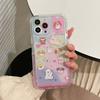 Ins Dog Puppy Cartoon Back Cover For Iphone 14 Pro Max 13 11 12 Promax Cute Lovely Colorful Family Phone Case Stand Holder Capa