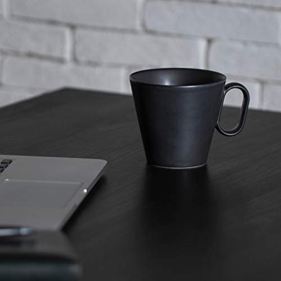 Wired Beans Arita Ware Eternal Mug Large Mug, (Black Matte, 360ml)