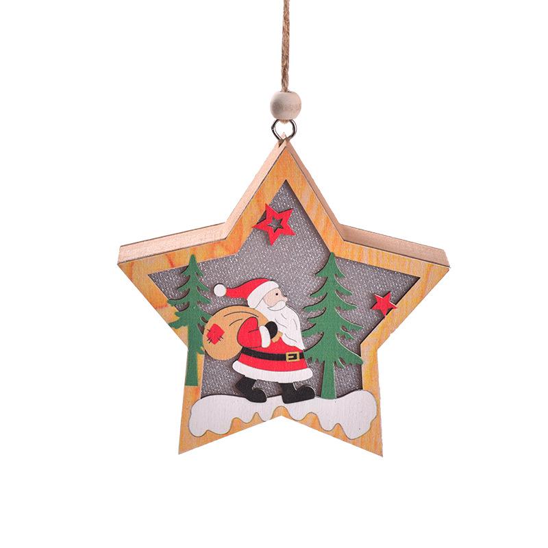 Christmas LED Light-Up Ornaments: Santa, Snowman & Reindeer Figurines