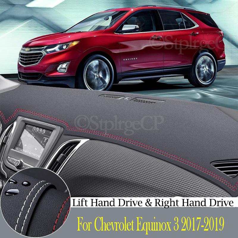 Высококачественная кожаная защитная накладка на приборную панель и светозащитная накладка для Chevrolet Equinox 3 2017-19 аксессуары для стайлинга автомобиля