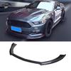 Трехсоставной передний сплиттер кузова, глянцево-черный, для Ford Mustang 2015-2017